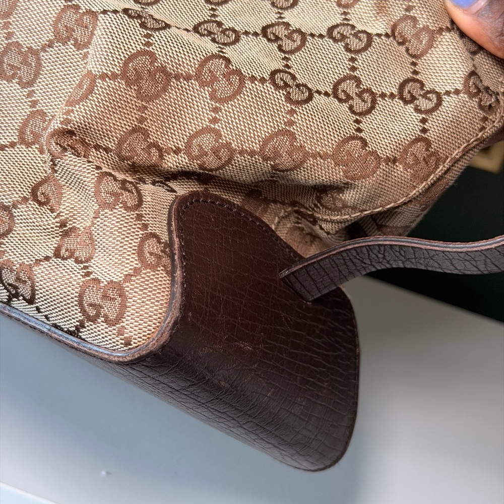 Limited Edition Gucci Brown Monogram Tote Bag - Picture 7 of 9